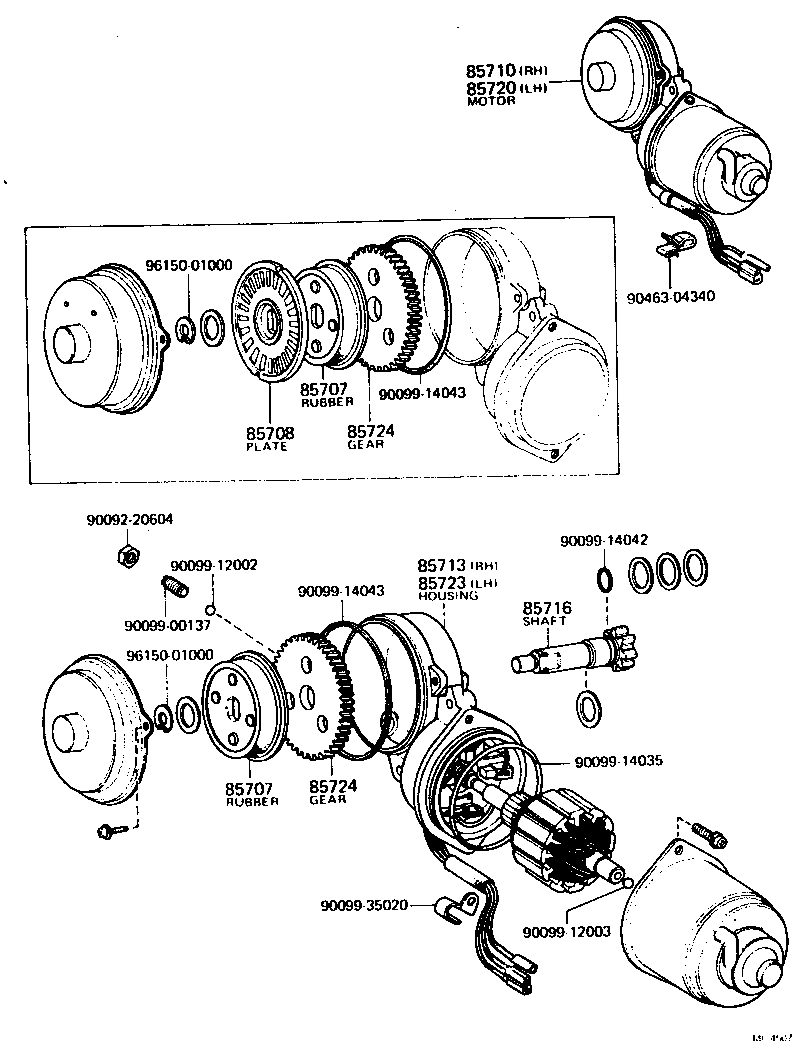 85820-30030 MOTOR ASSY, POWER SEAT (FOR REAR) product image