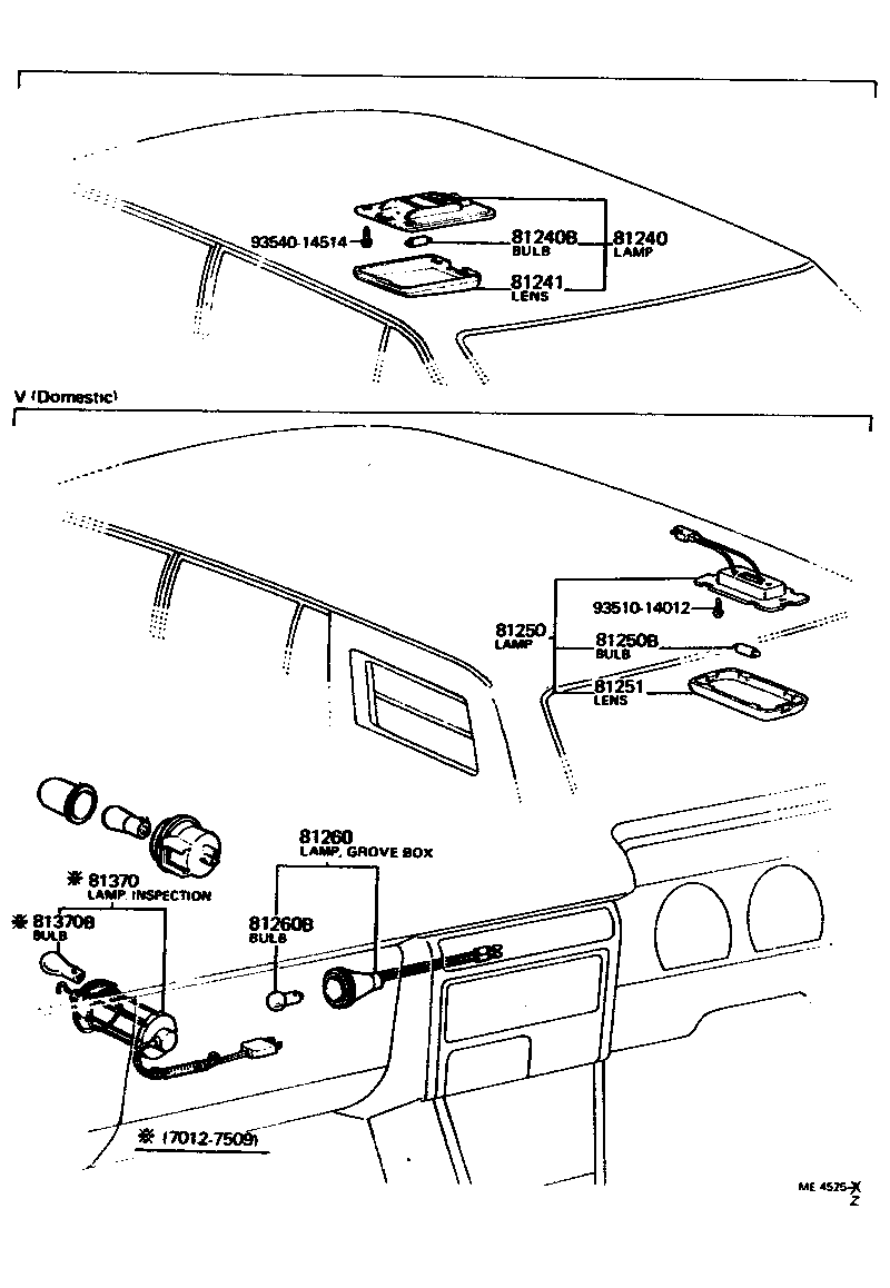 81260-14010 LAMP ASSY, GLOVE BOX product image