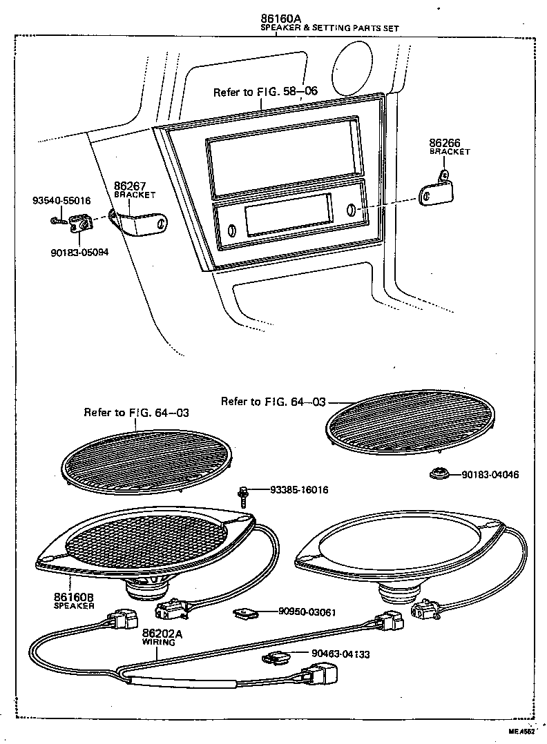 86160-20050 SPEAKER ASSY, REAR product image