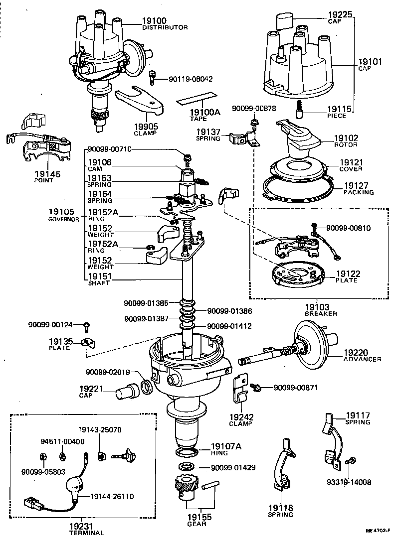 19195-24080 GEAR, SPIRAL, DISTRIBUTOR product image