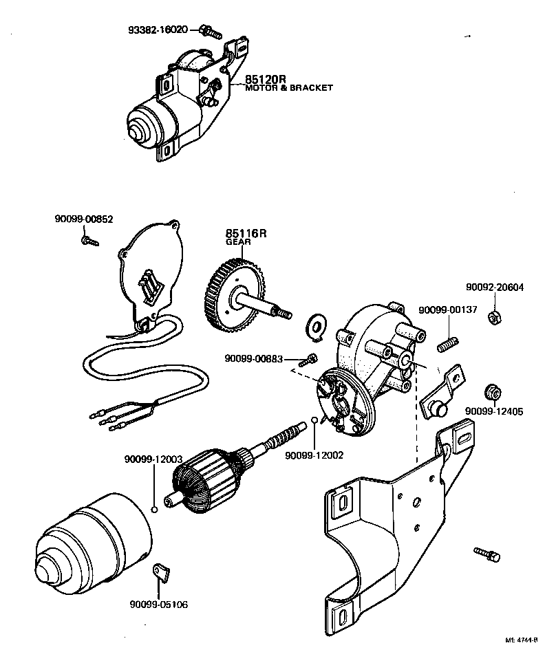 90176-06017 NUT (FOR REAR WIPER ARM SETTING) product image