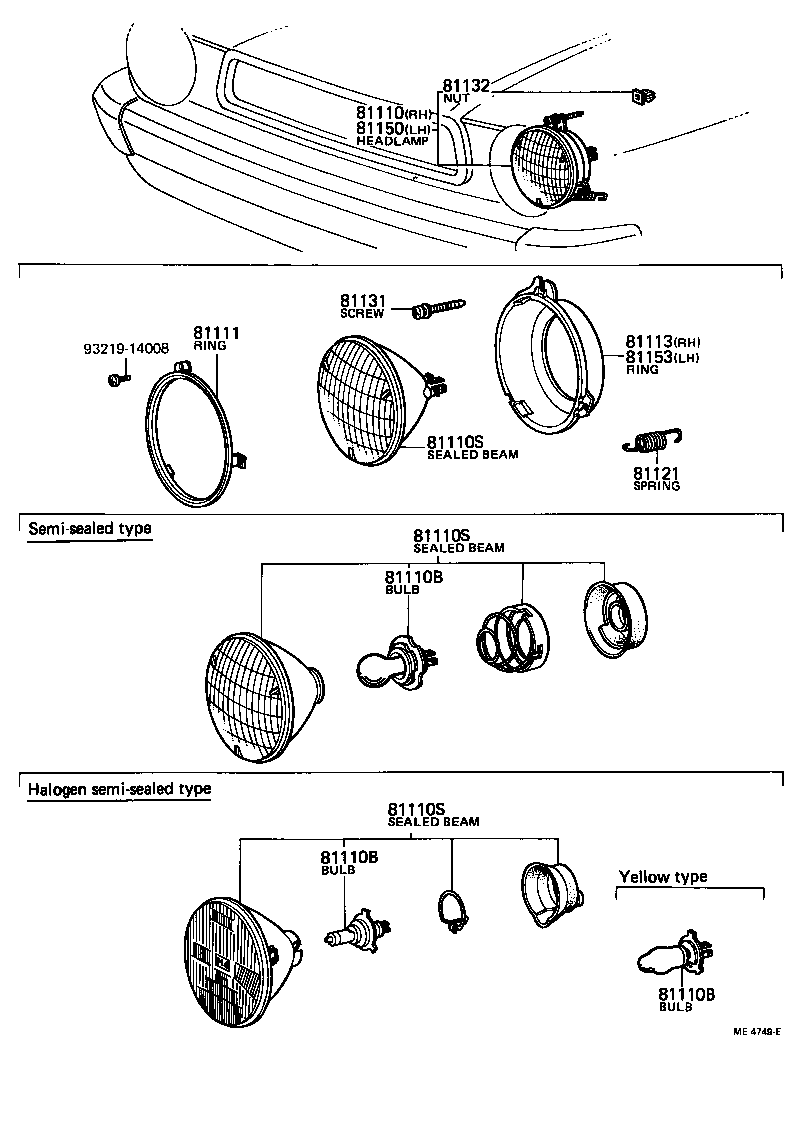 81111-10120 RING, SEALED BEAM RETAINING product image