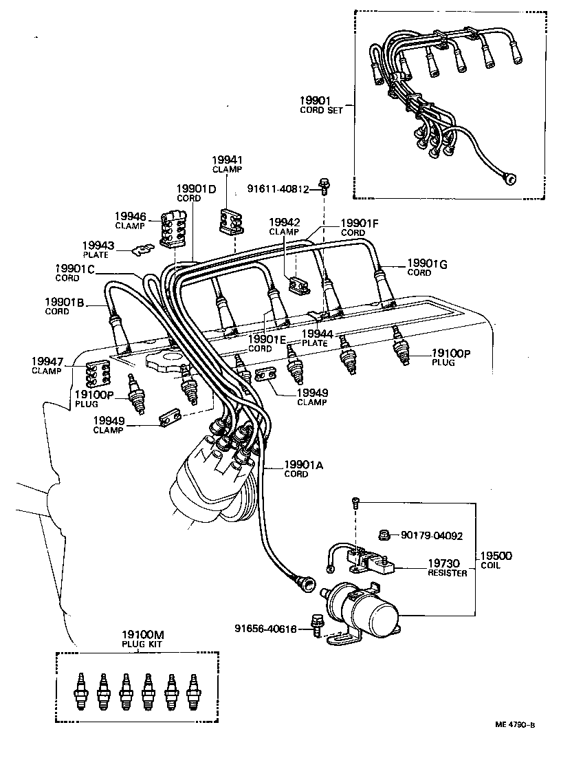04195-41010 PLUG KIT, SPARK product image