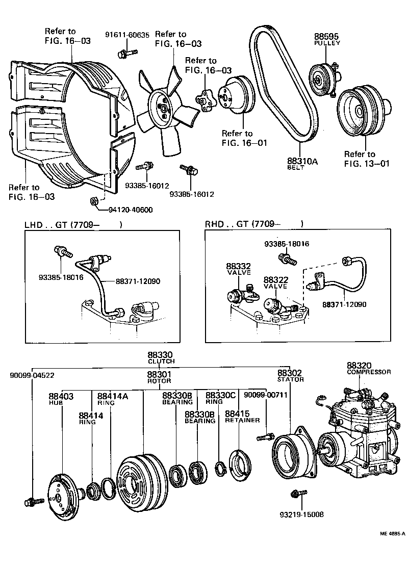 88440-30250 PULLEY, COOLER COMPRESSOR IDLE product image