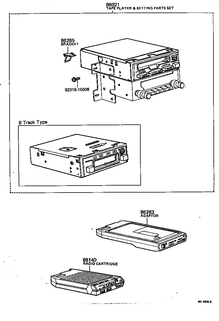 Toyota 86160-22030 SPEAKER ASSY, REAR