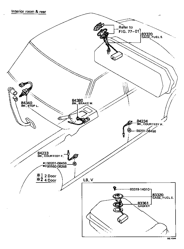 83320-19187 GAGE ASSY, FUEL SENDER product image