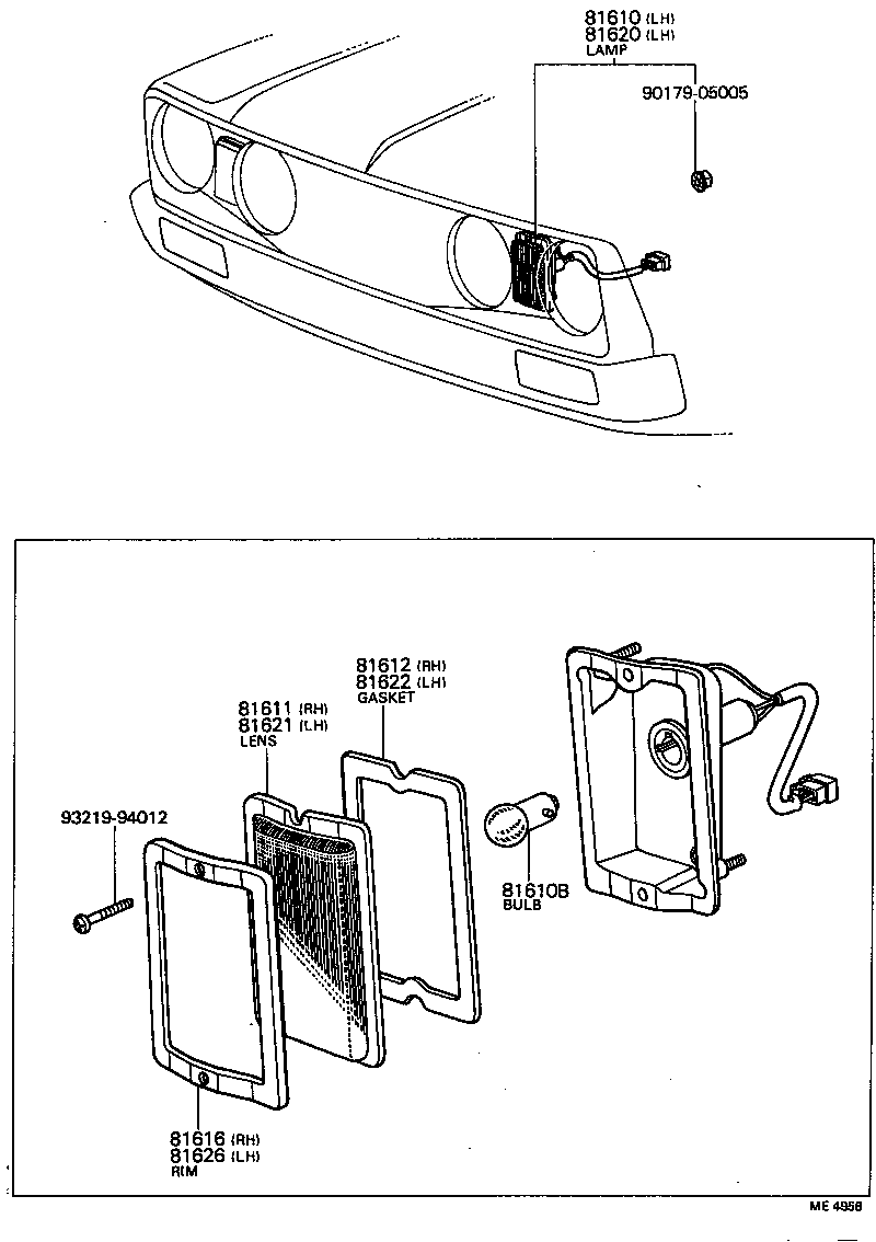 81620-19086 LAMP ASSY, PARKING & CLEARANCE, LH product image