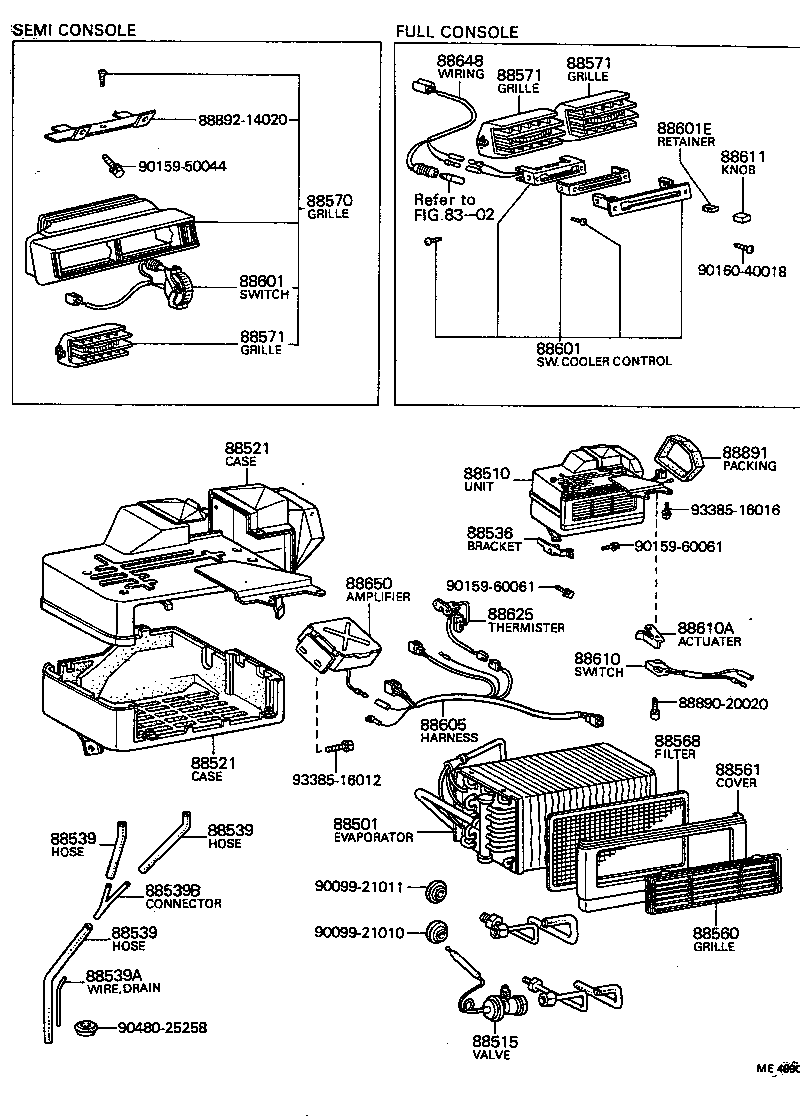 88536-14040 BRACKET, COOLING UNIT, NO.1 product image