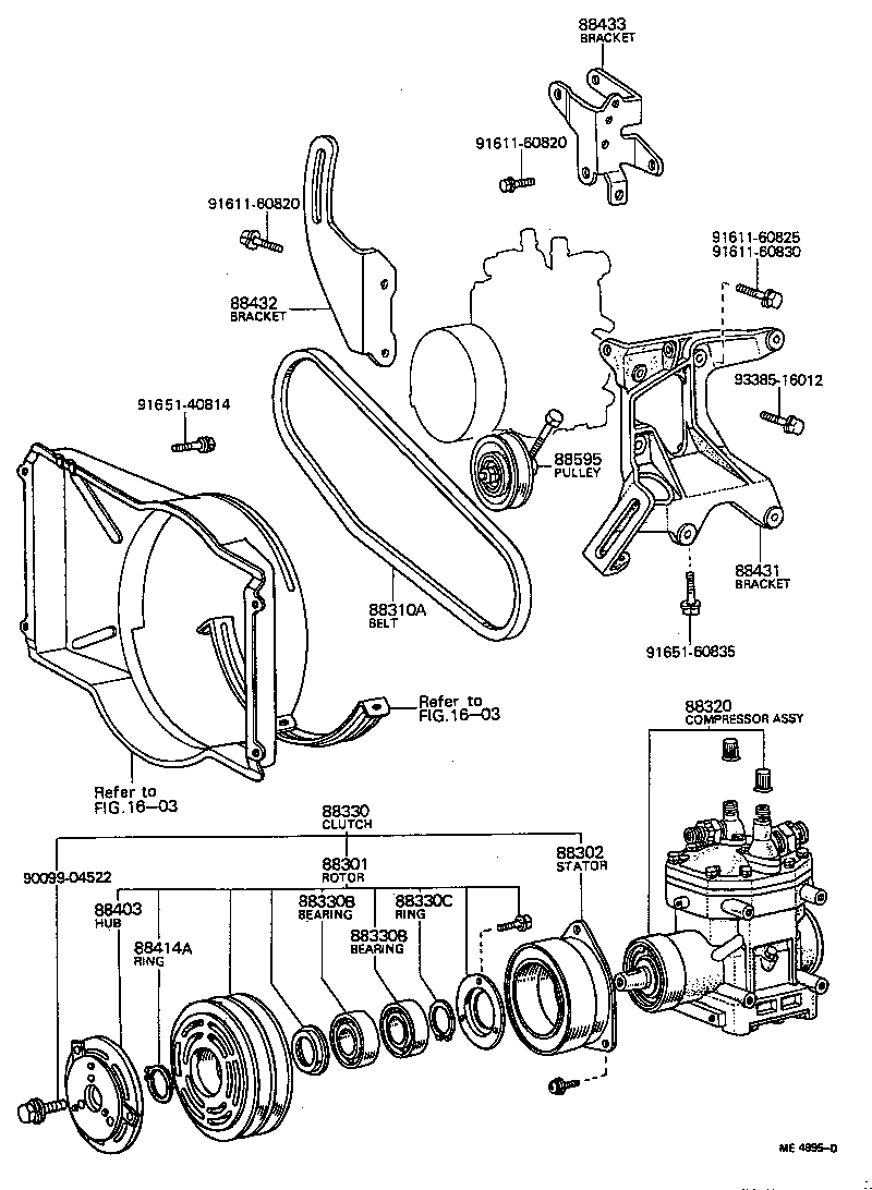 88401-20040 ROTOR SUB-ASSY, MAGNET CLUTCH product image