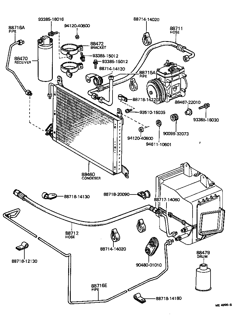 88892-14010 BRACKET, RECEIVER TANK, NO.1 product image