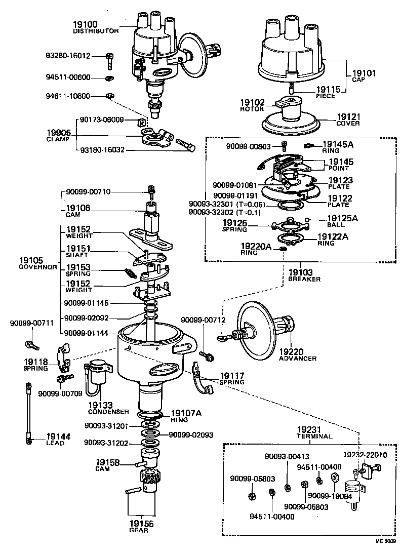 19195-24080 GEAR, SPIRAL, DISTRIBUTOR product image