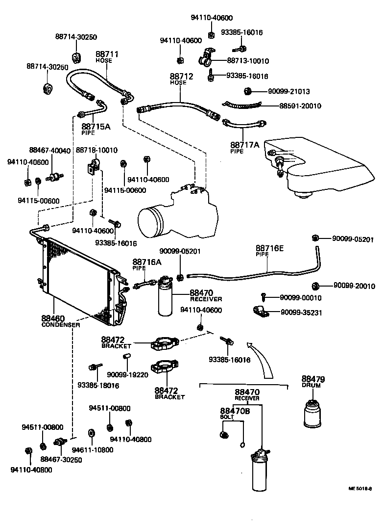 88460-10070 CONDENSER ASSY, COOLER product image
