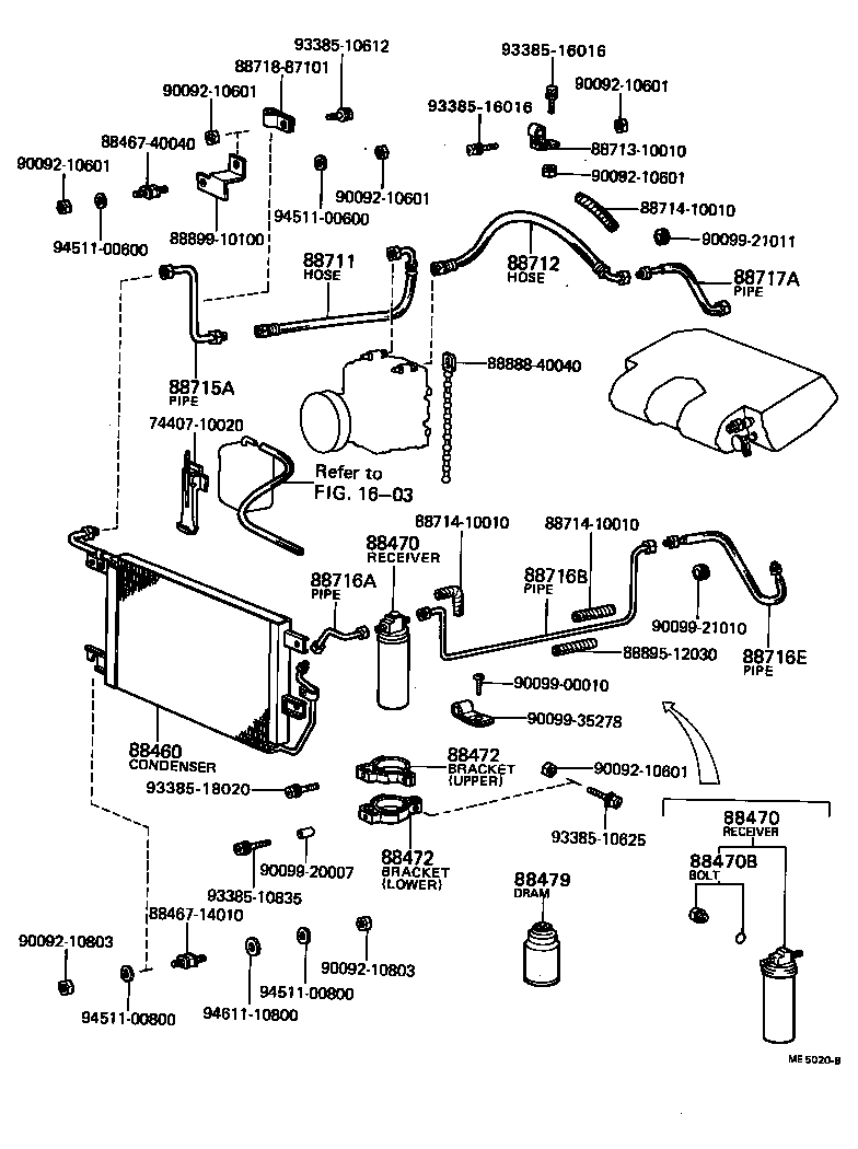 88460-10070 CONDENSER ASSY, COOLER product image