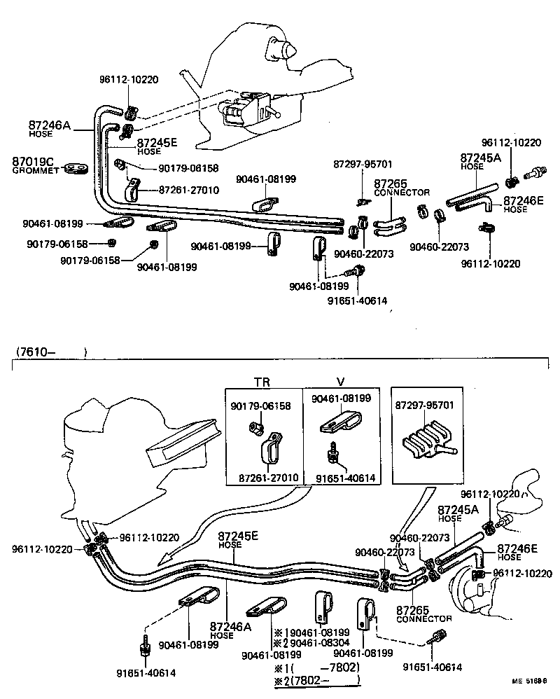 99552-21100 HOSE, HEATER WATER, INLET E product image