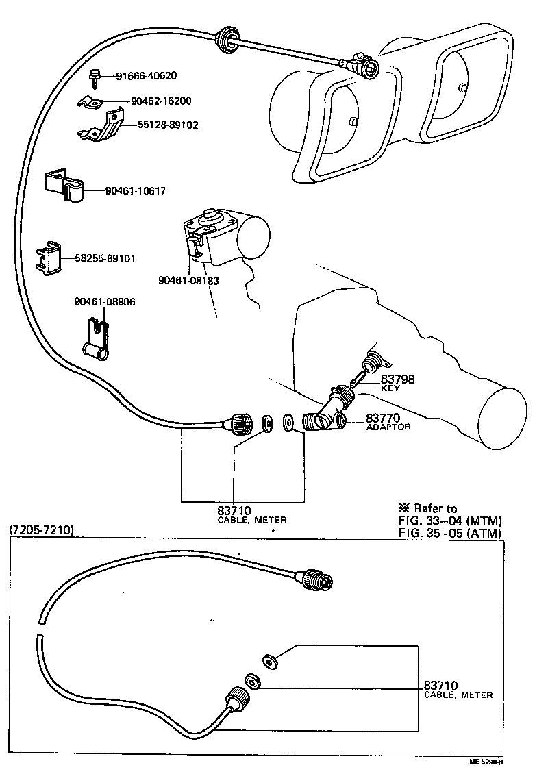 83110-89124 SPEEDOMETER ASSY product image