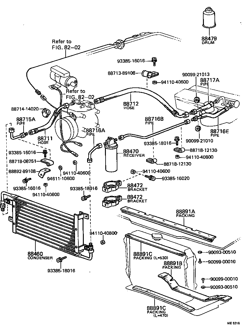 88893-89110 PACKING A (FOR COOLER) product image