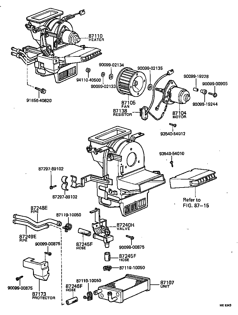 87138-89102 RESISTOR, HEATER BLOWER product image