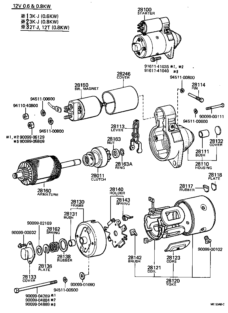 28150-26100 SWITCH ASSY, MAGNET STARTER product image