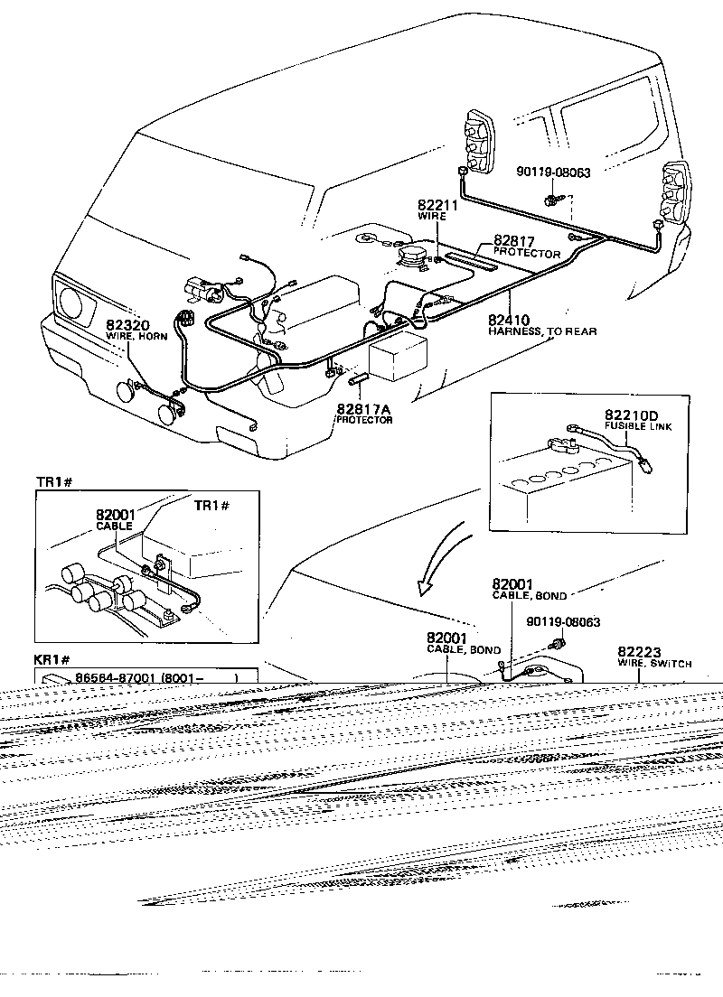 82991-87006 PROTECTOR, WIRING HARNESS, NO.2 product image