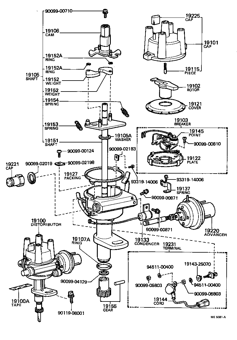 19100-31120 DISTRIBUTOR ASSY product image