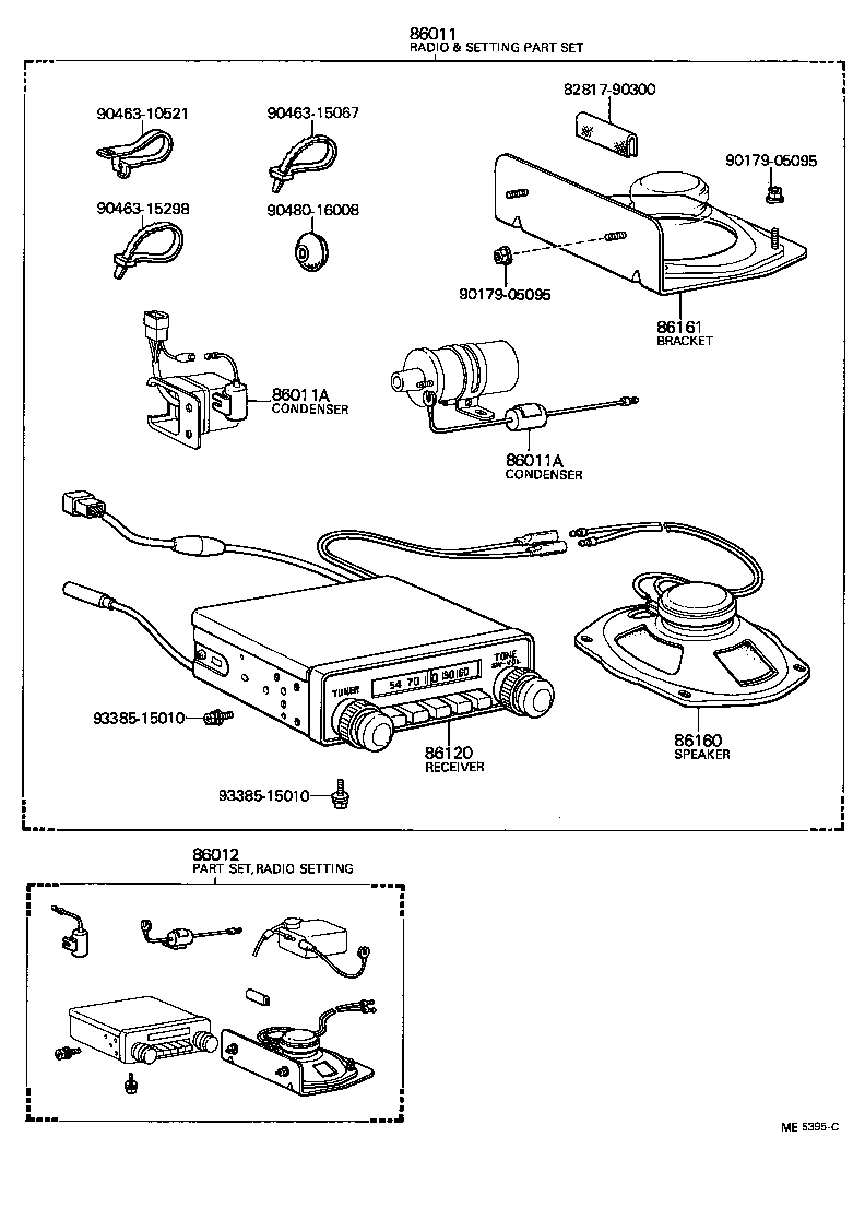 86012-69016 PARTS SET, RADIO SETTING product image