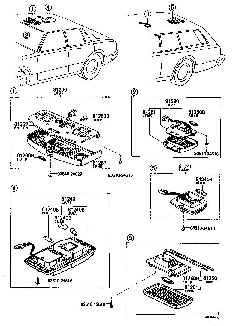 81260-30040 LAMP ASSY, GLOVE BOX product image