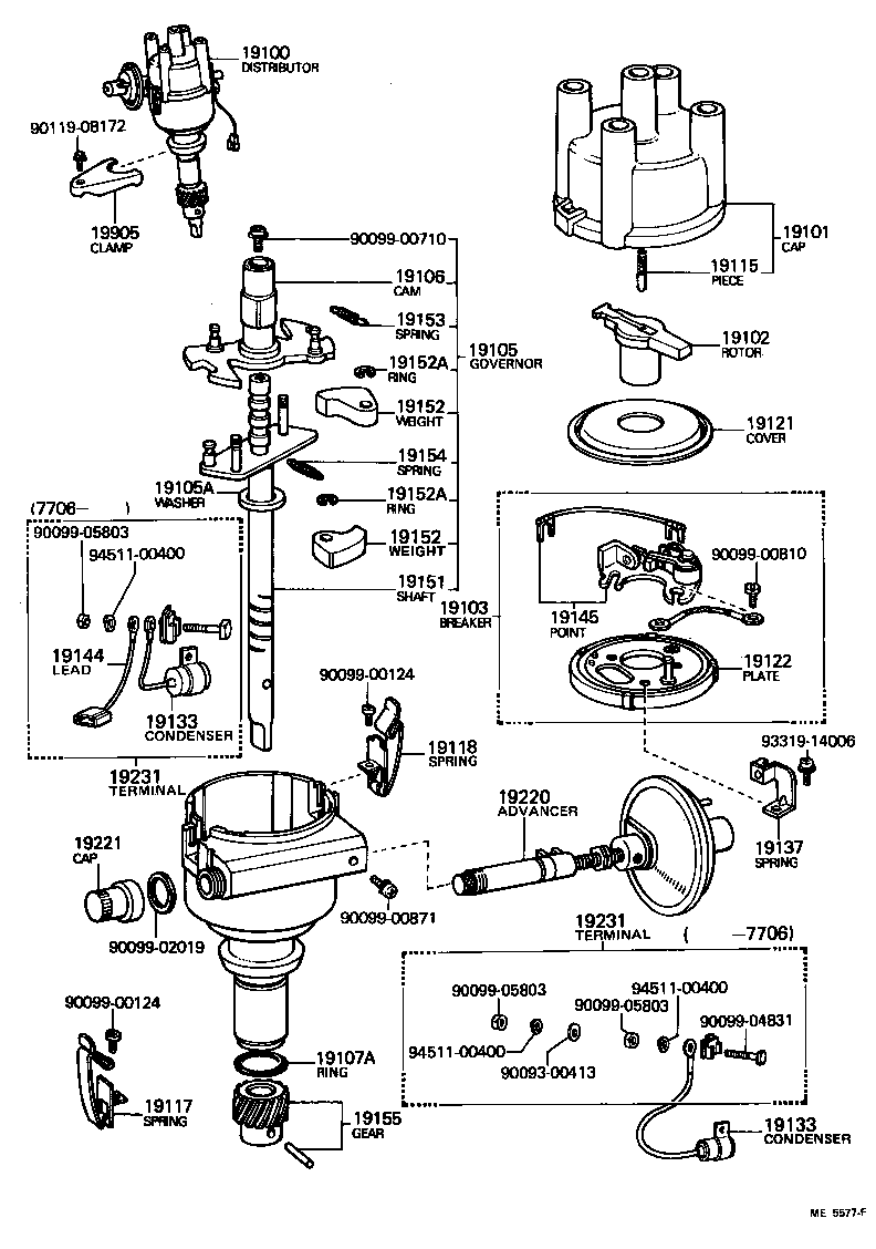 19100-34220 DISTRIBUTOR ASSY product image