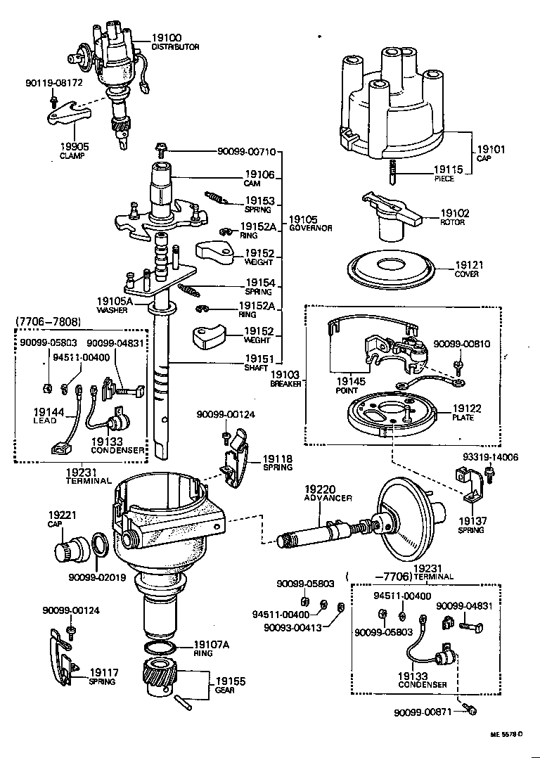 19100-31021 DISTRIBUTOR ASSY product image