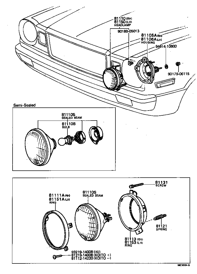 81150-29645 HEADLAMP ASSY, LH product image
