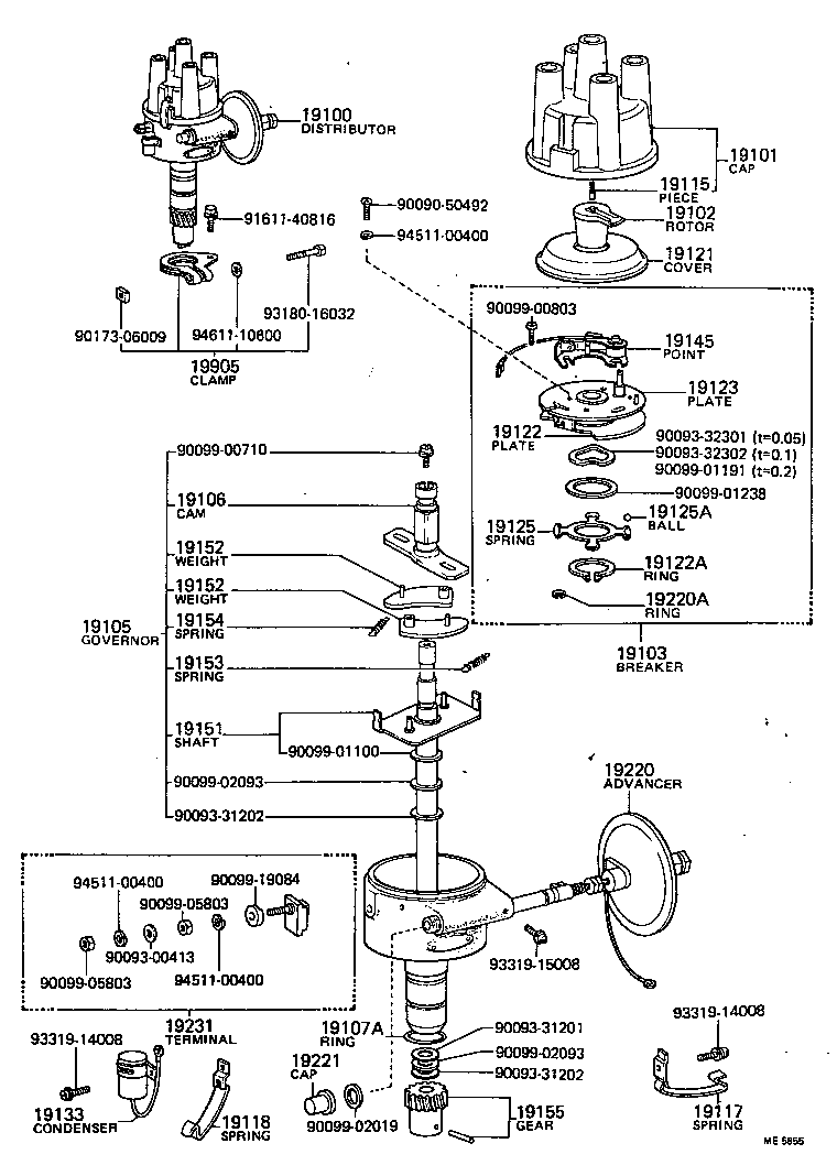 19100-31021 DISTRIBUTOR ASSY product image