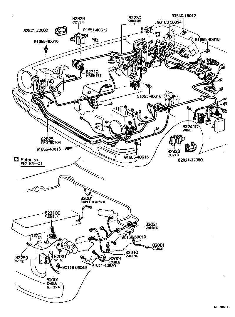 82817-22190 PROTECTOR, WIRING HARNESS, NO.1 product image