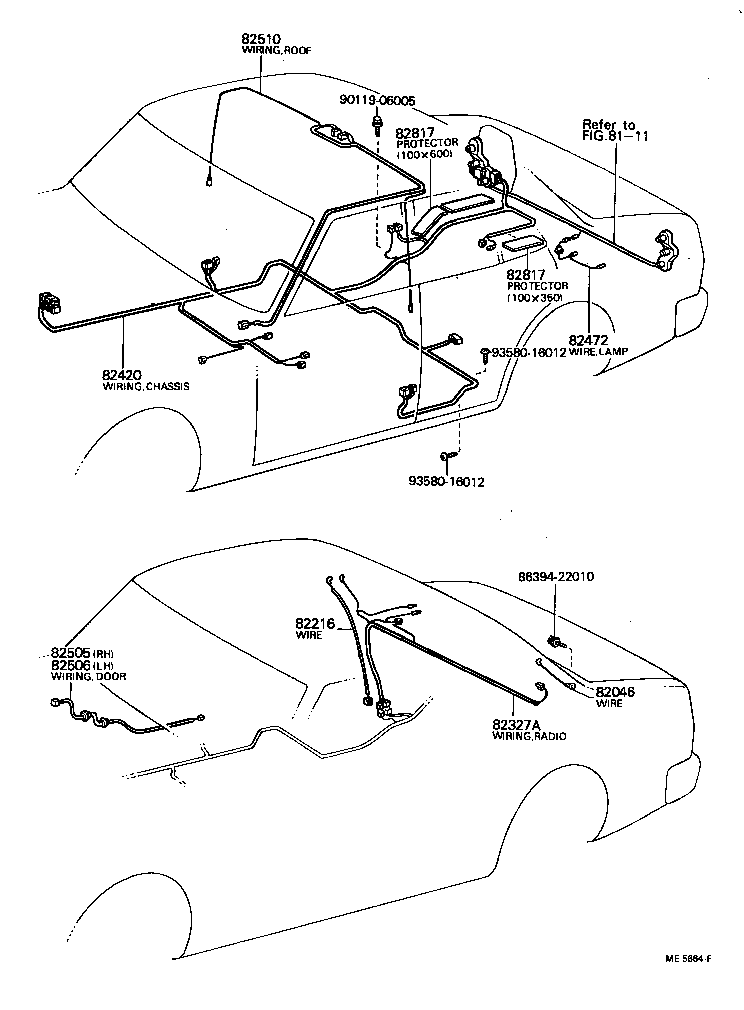 82817-22190 PROTECTOR, WIRING HARNESS, NO.1 product image