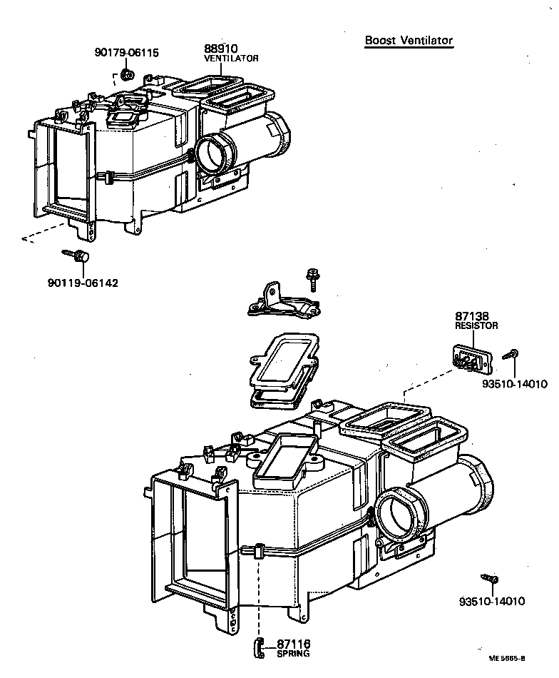 99552-30040 HOSE, HEATER WATER, INLET F product image