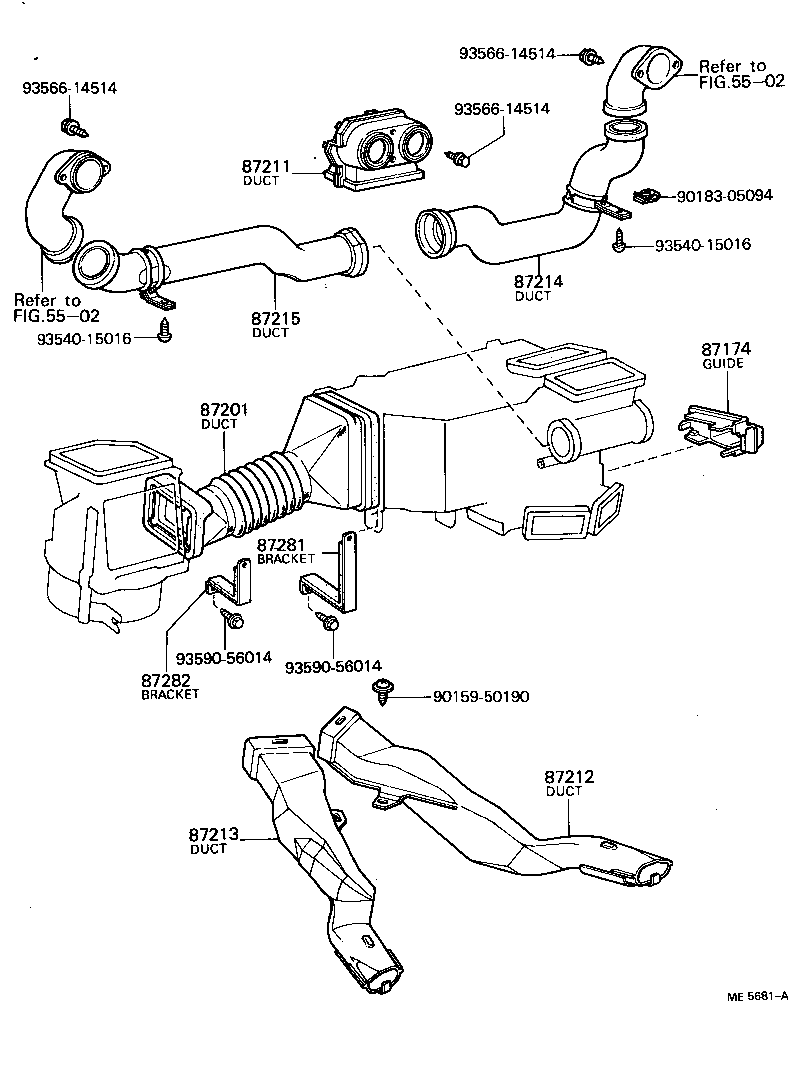 55907-22070 CABLE SUB-ASSY, HEATER CONTROL product image