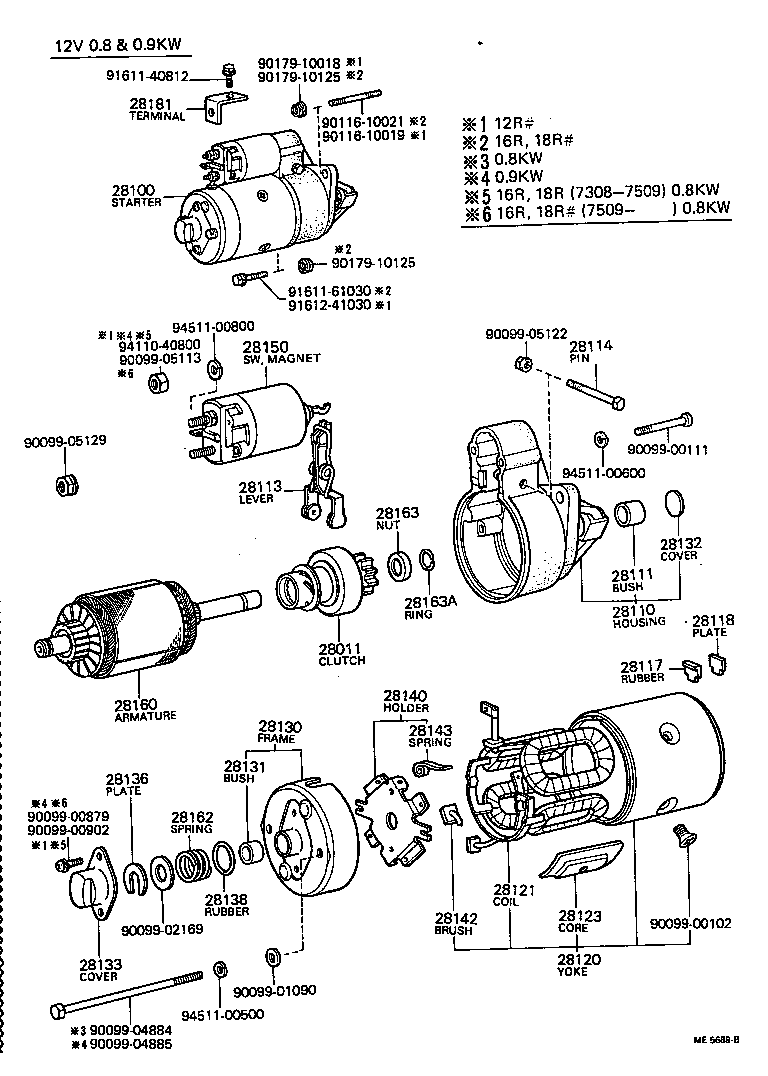 28100-40014 STARTER ASSY product image