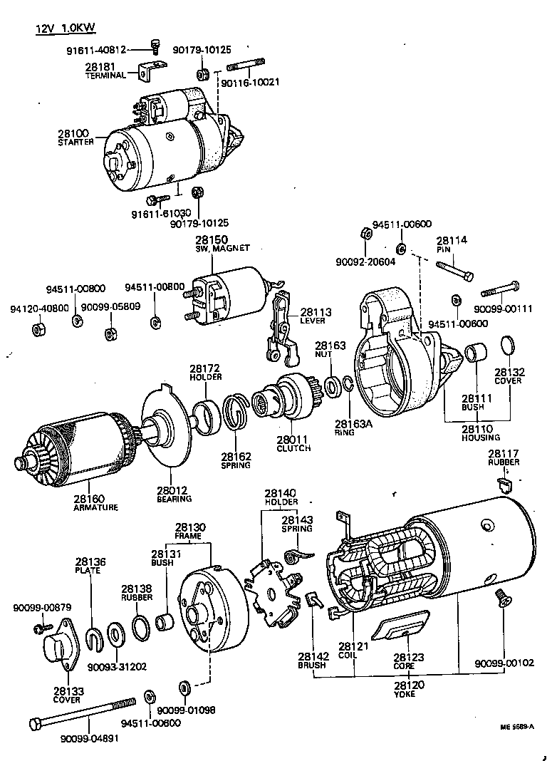 28100-40014 STARTER ASSY product image