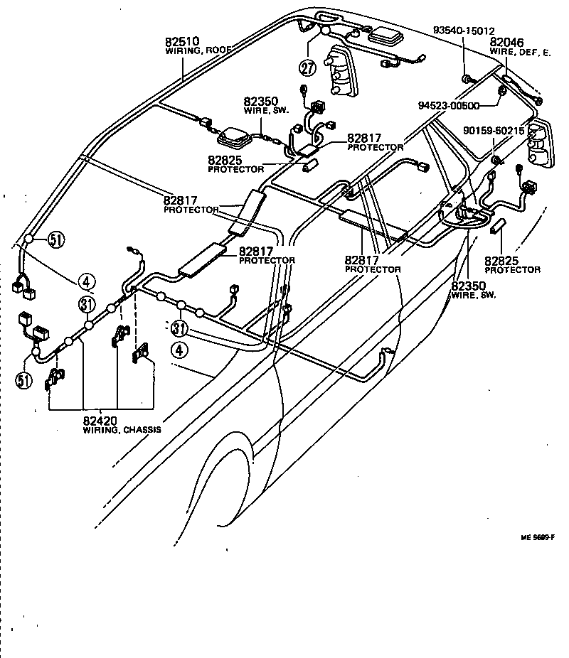 82817-20060 PROTECTOR, WIRING HARNESS, NO.1 product image