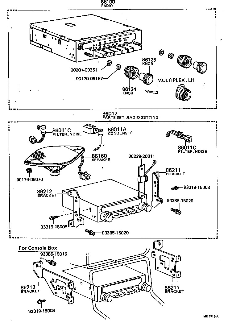 86100-22141 RADIO ASSY product image
