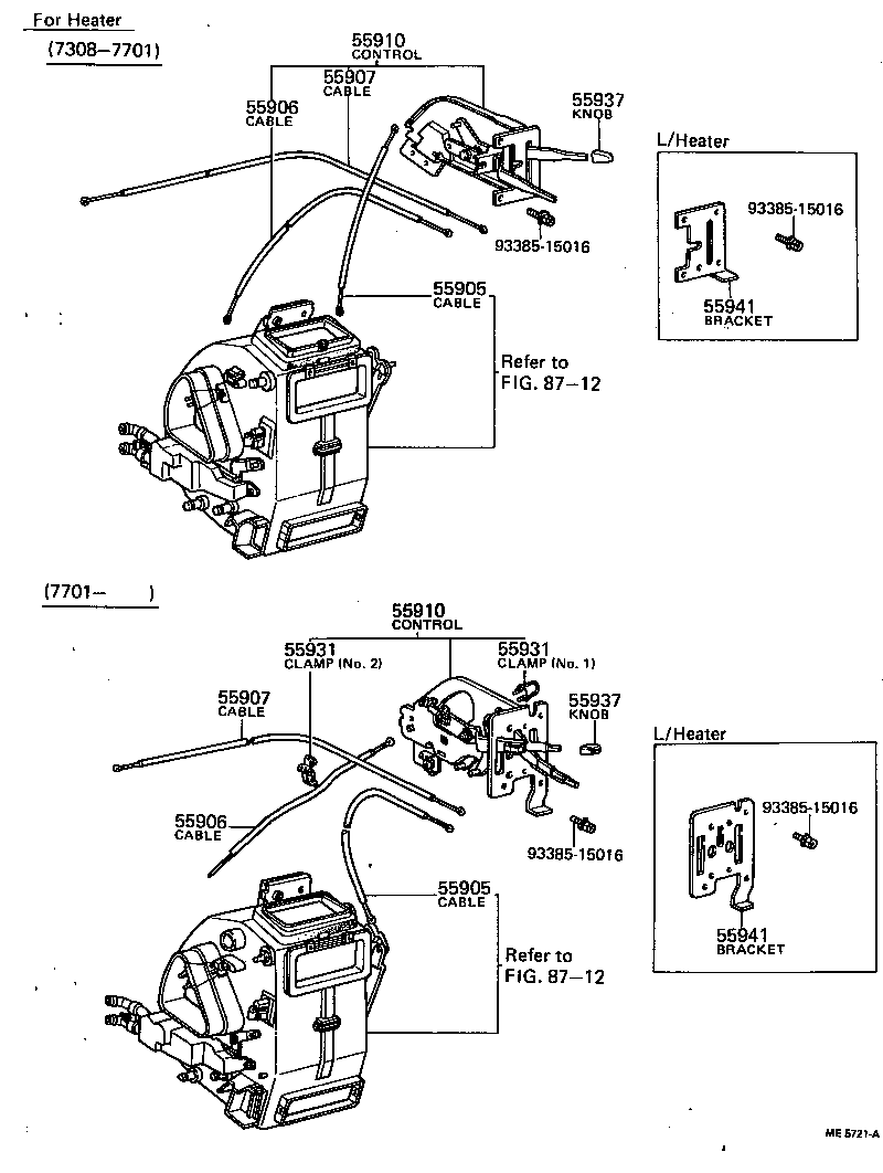 55910-20071 CONTROL ASSY, HEATER OR BOOST VENTILATOR product image