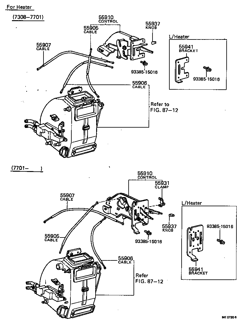 55910-20071 CONTROL ASSY, HEATER OR BOOST VENTILATOR product image