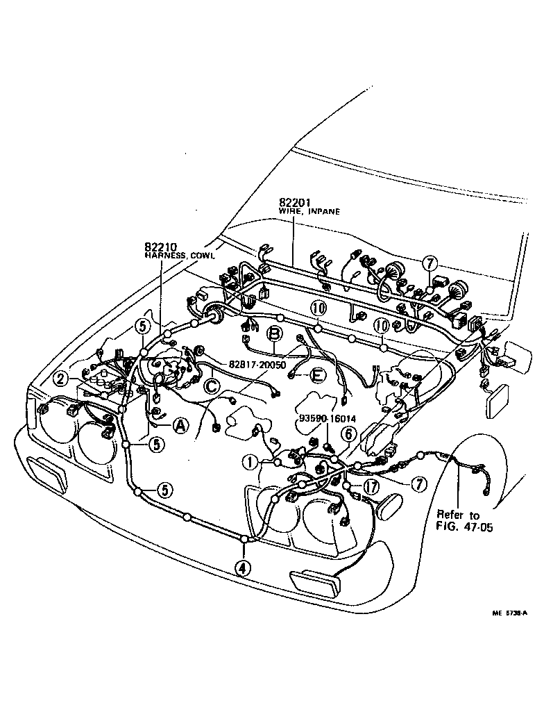 Toyota 82221-20070 WIRE, THERMO SENSOR