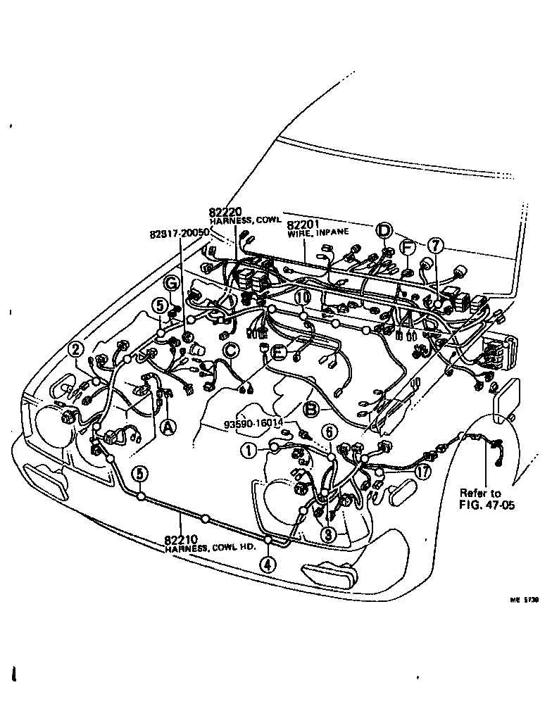 82050-20060 WIRE ASSY, ENGINE product image