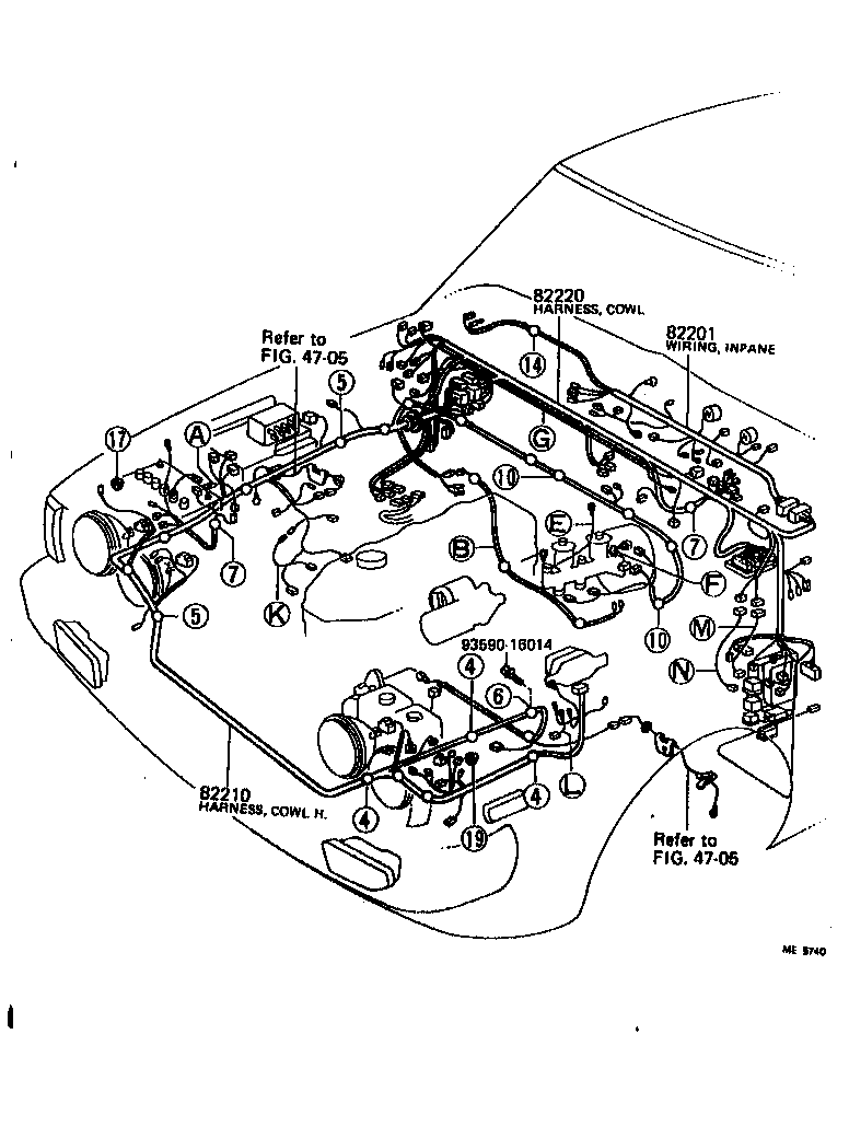 82050-20060 WIRE ASSY, ENGINE product image
