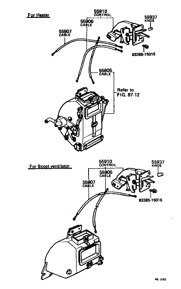 55910-20110 CONTROL ASSY, HEATER OR BOOST VENTILATOR product image