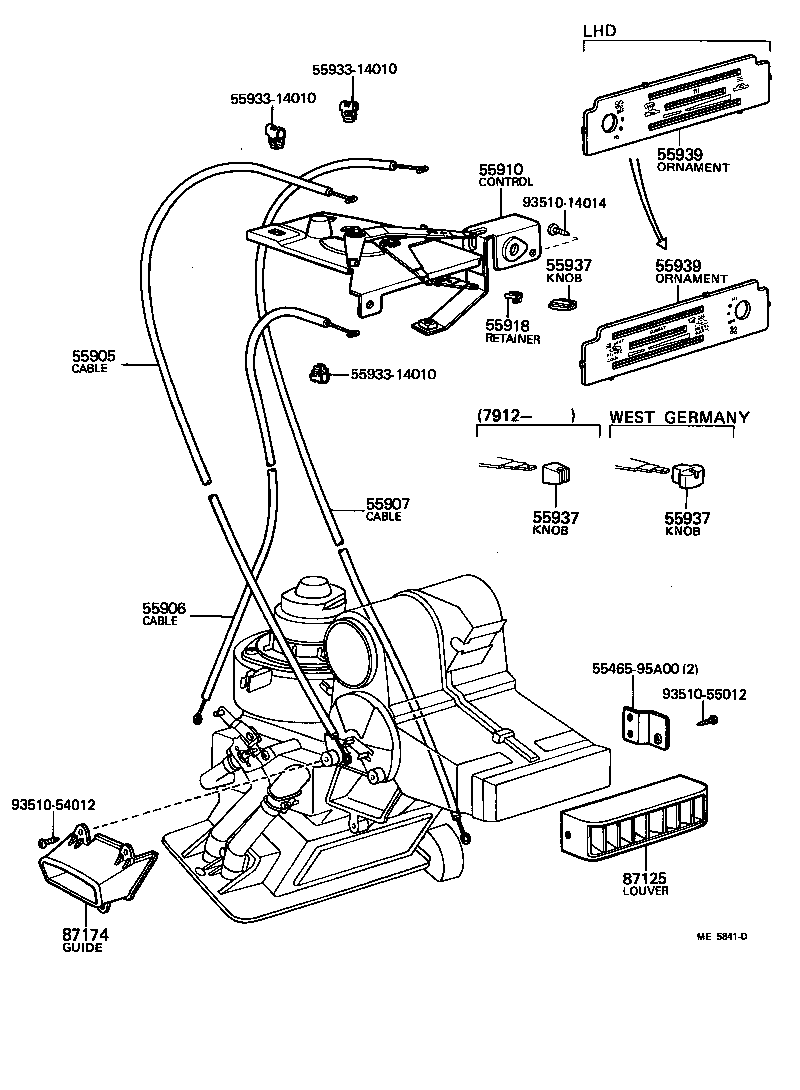 55902-95A02 CONTROL ASSY, HEATER OR BOOST VENTILATOR product image