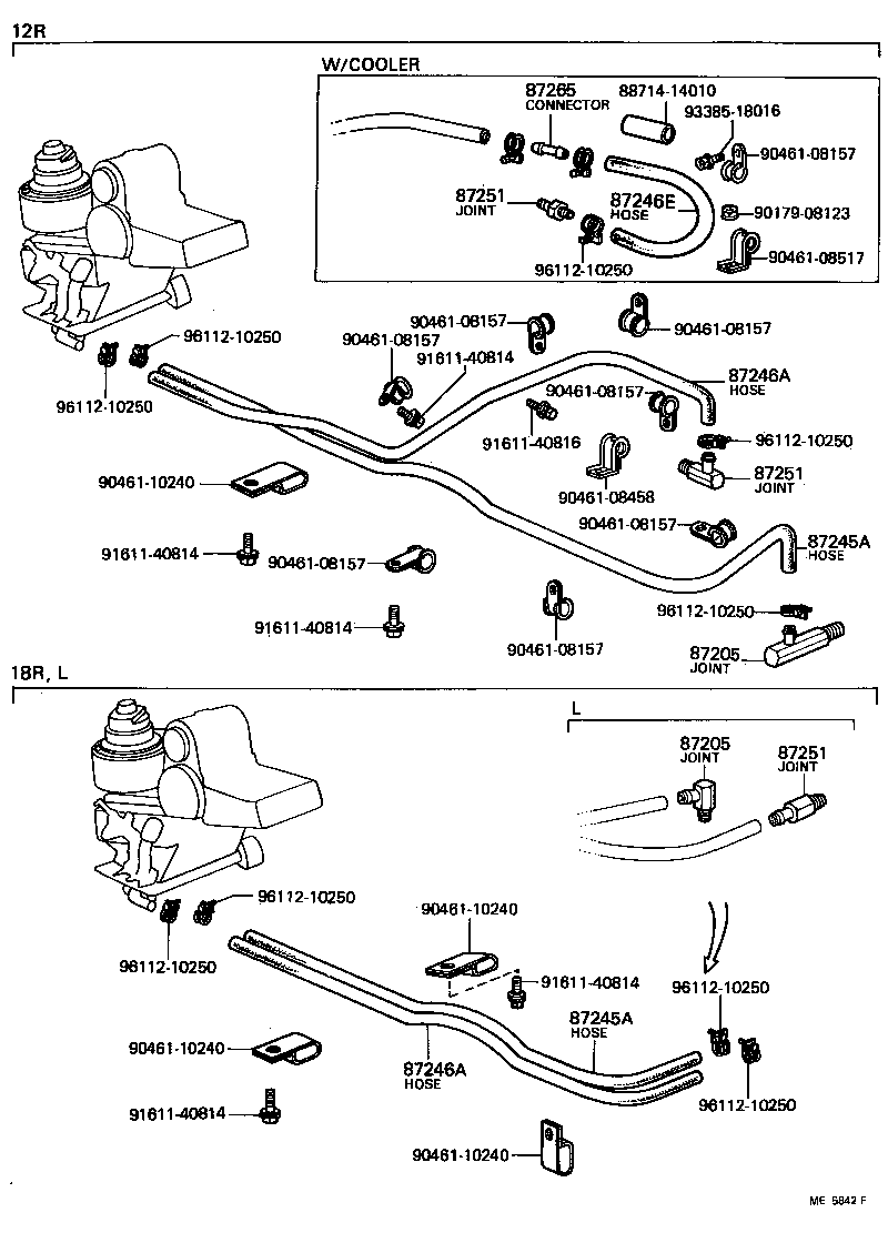99552-23000 HOSE, REAR HEATER WATER INLET, A(FROM ENGINE) product image