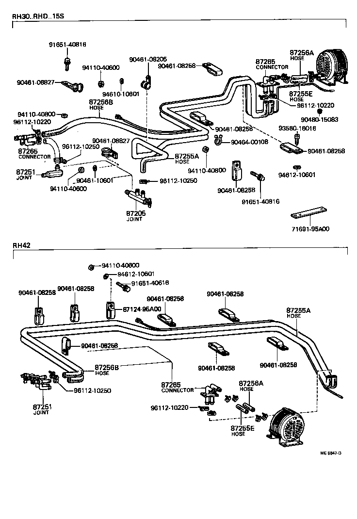 99552-23000 HOSE, REAR HEATER WATER INLET, A(FROM ENGINE) product image