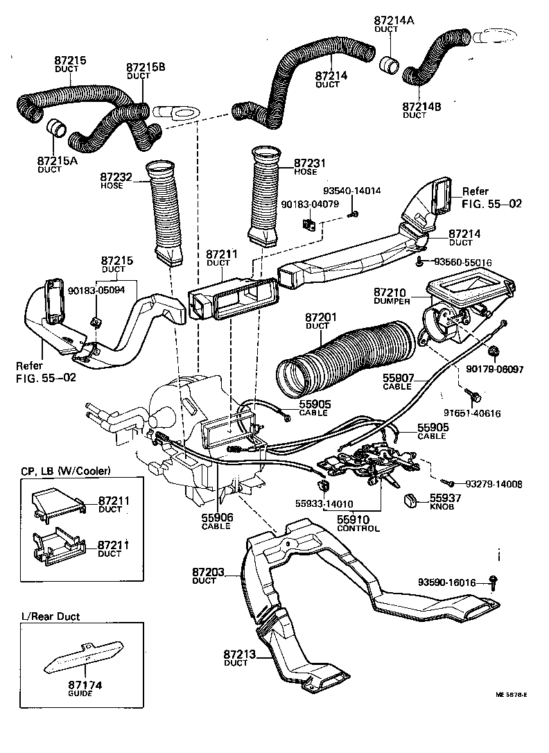 55910-12909 CONTROL ASSY, HEATER OR BOOST VENTILATOR product image