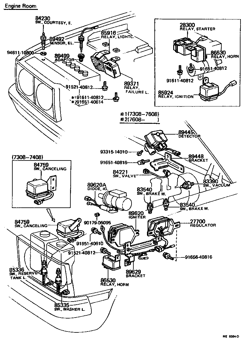 Toyota 81980-20110 FLASHER ASSY, TURN SIGNAL
