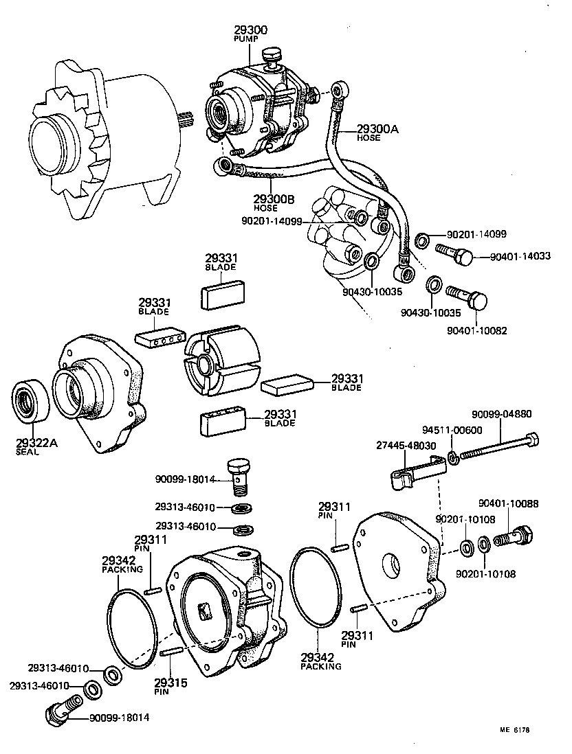 90923-02028 HOSE, VACUUM PUMP OIL OUTLET product image